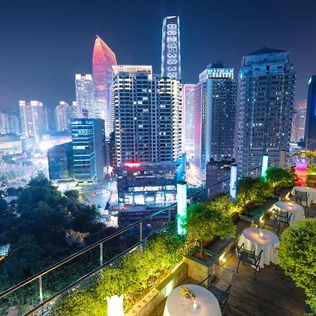 重庆江北观音桥高悦酒店地铁站店 Exteriér fotografie